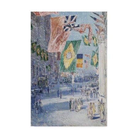 Trademark Fine Art Childe Frederick Hassam 'Avenue Of The Allie' Canvas Art, 22x32 BL01995-C2232GG
